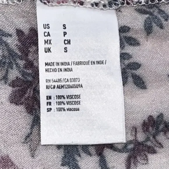 American Eagle Outfitters Floral Cami Tank Top Small – Spaghetti Strap Boho - Picture 9 of 10